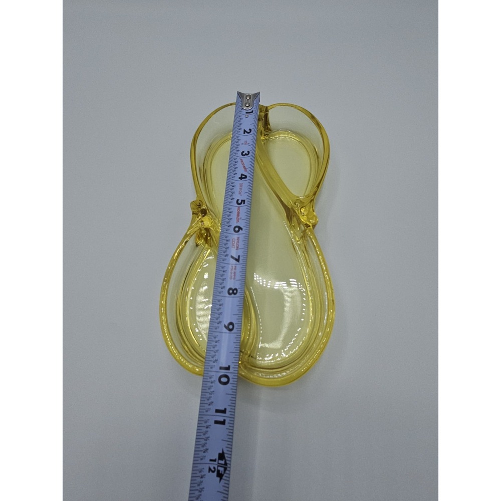 Rare Vintage Heisey Glass Yellow Empress Sahara 3 Part Relish Dish Oblong - Picture 9 of 12